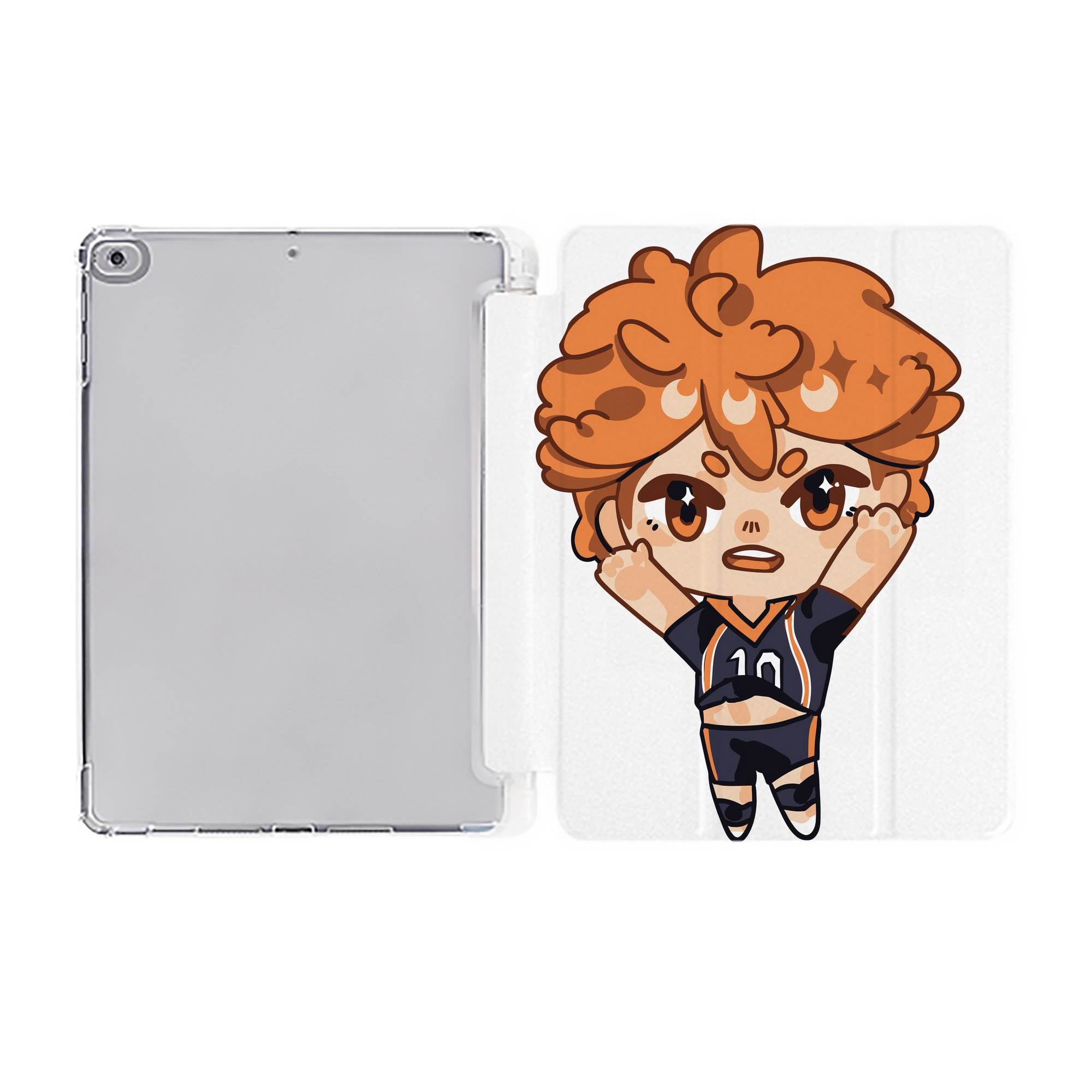 （画像用） ハイキュー!! Haikyu!! IPad ケース ペン収納付き 三つ折りスタンド PUレザー×シリコン 対応機種9.5/10.5/10.9インチ